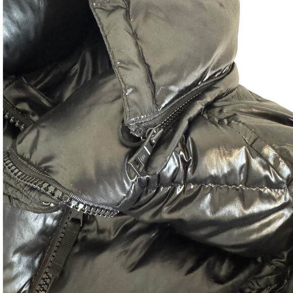 S13 Black Kylie Down Puffer Jacket with Hood Size Extra Small - Picture 9 of 16